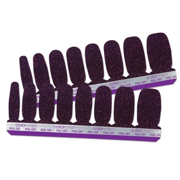 *Exclusive* Color Street: Plum As You Are | Purple Blackberry Glitter Fall Dark - Picture 15 of 15